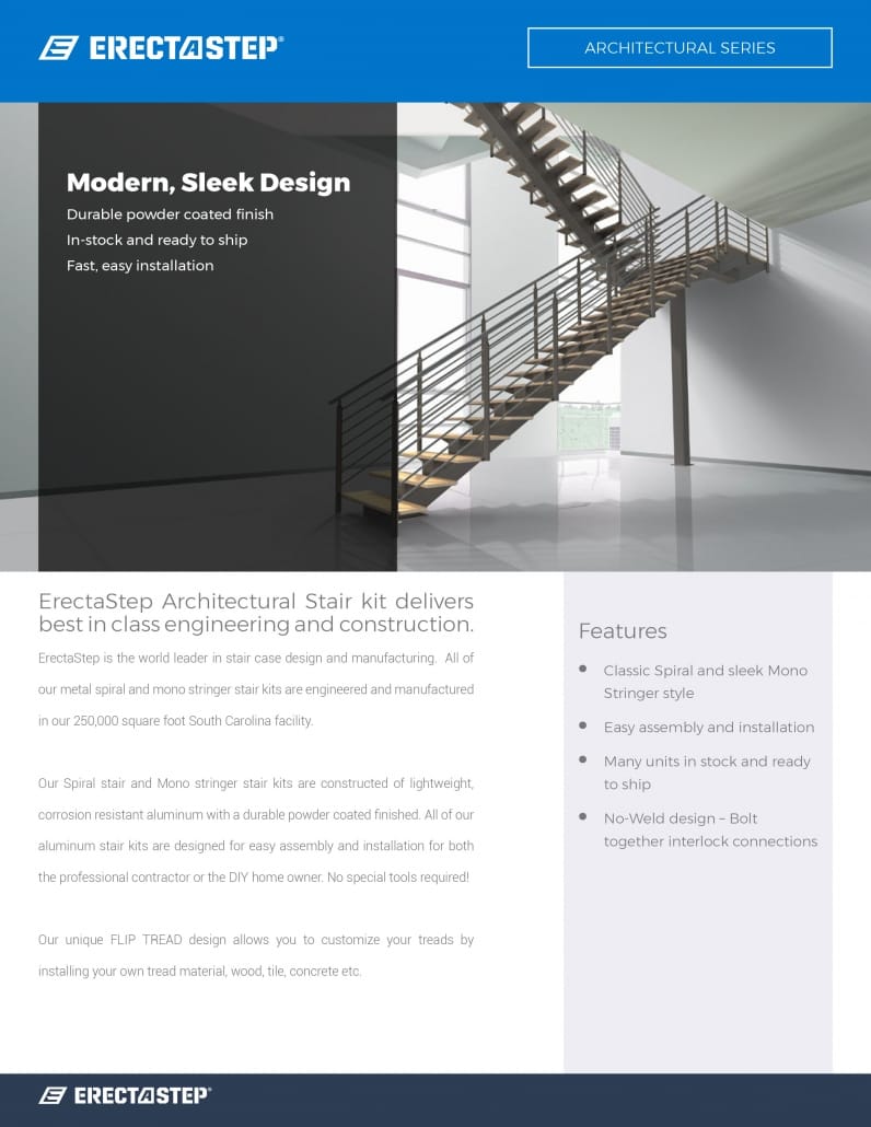 ERECTASTEP ARCHITECTURAL STAIRS CUT SHEET-1