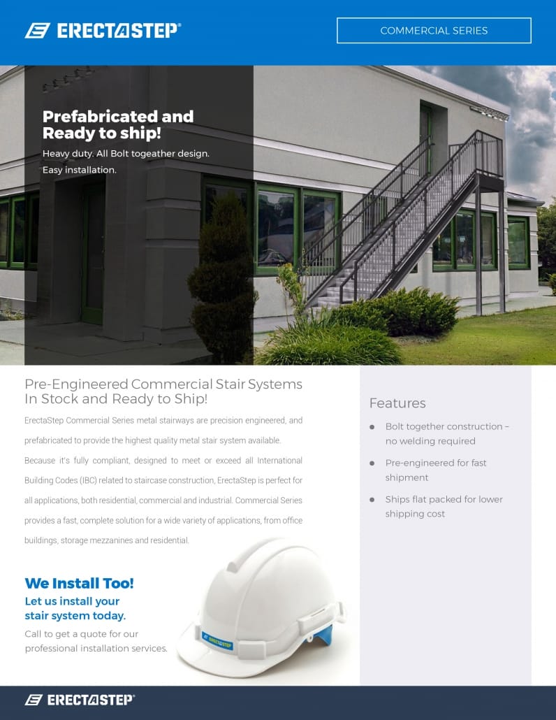 ERECTASTEP COMMERCIAL STAIRS CUT SHEET-1