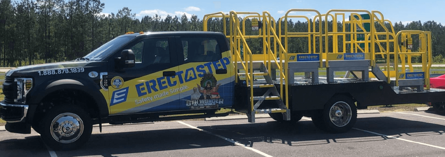 erect-a-step demo truck