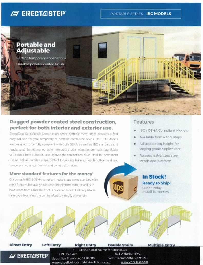 ERECTASTEP PORTABLE STAIRS IBC-1